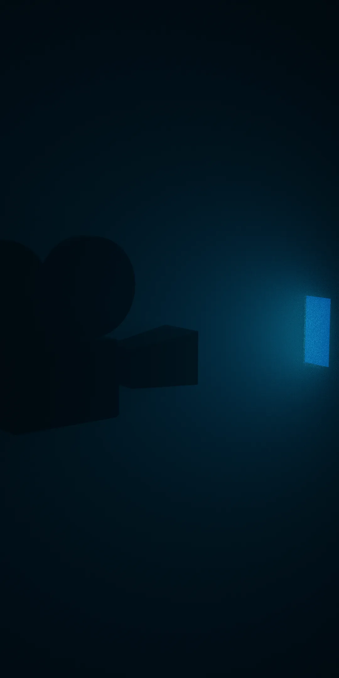 A camera pointing at a phone - an ongoing feedback loop.