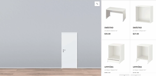 creating a furniture layout in the planner